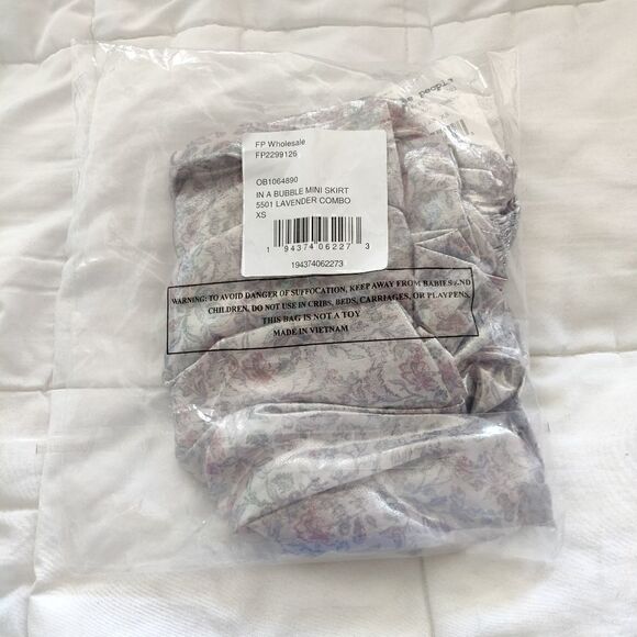 NEW $98 Free People In A Bubble Lavender Skirt - Picture 5 of 13